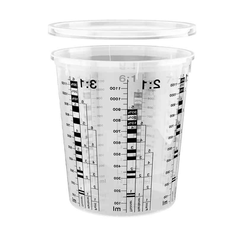 1370 ml PP Automotive Paint Mixing Cup med låg