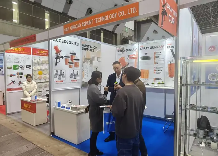 Qingdao Espant Technology Co., Ltd. skinner ved Tokyo International Auto Parts Show (IAAE) i 2025 med en Spray Gun Cup.