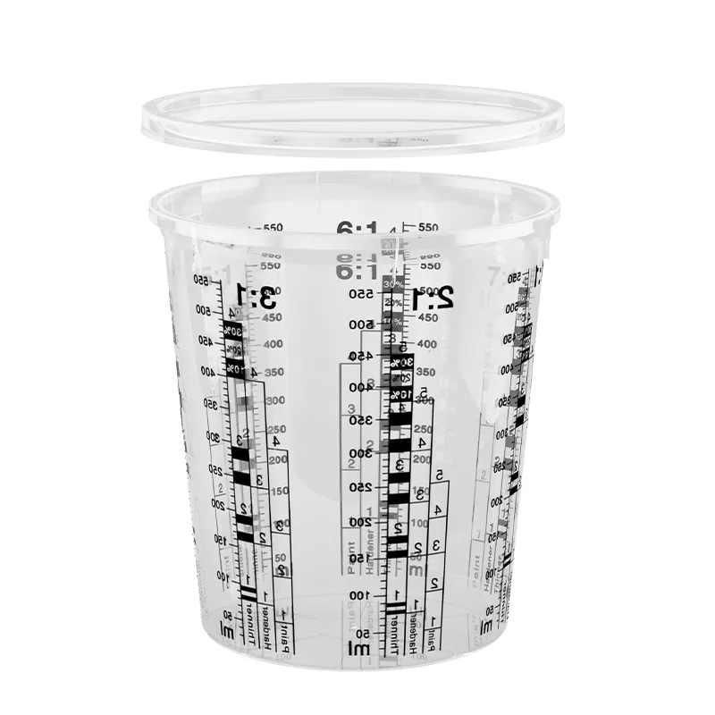680 ml PP Automotive Paint Mixing Cup med låg